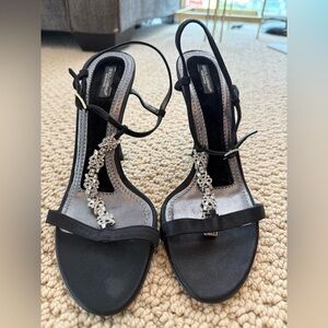 Rare Dolce & Gabbana Silver Encrusted Heels